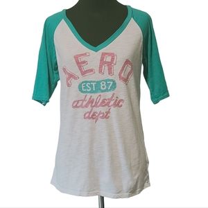 Aeropostale V-Neck Jersey Size L